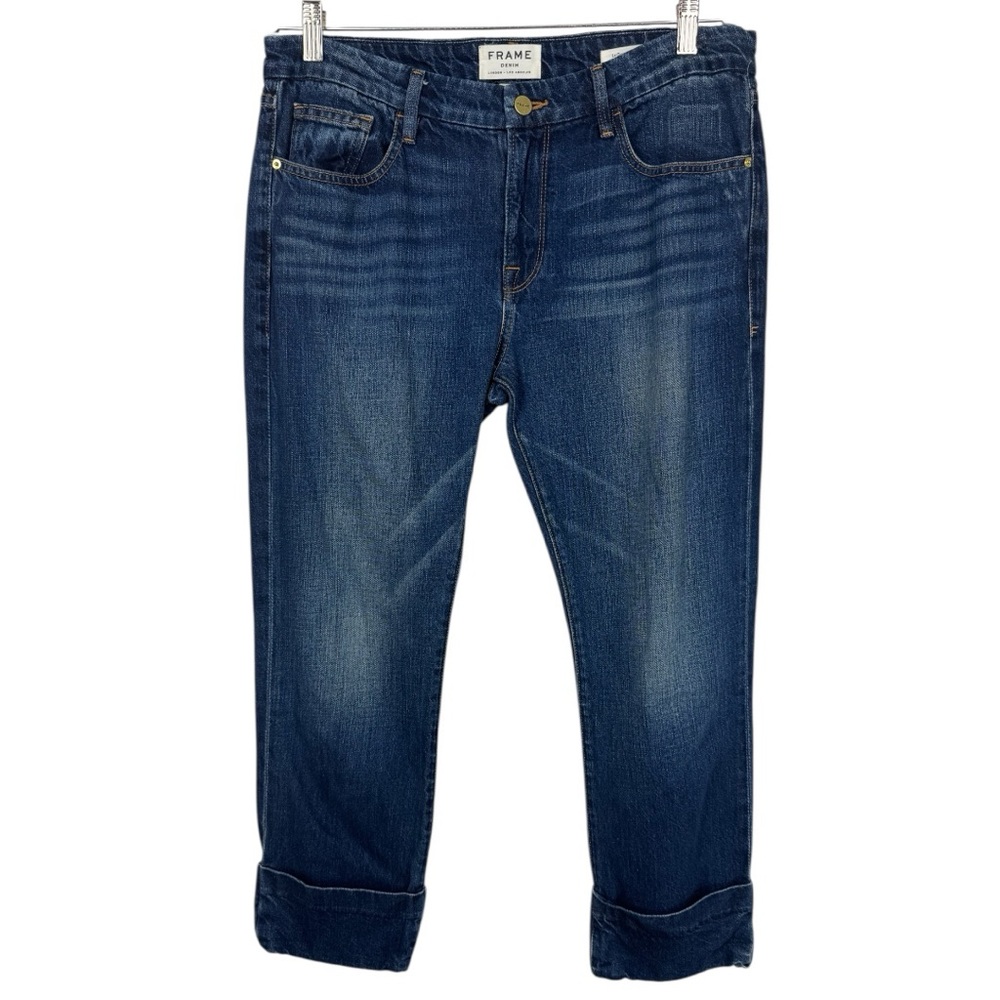 FRAME Le Grand Garcon Jeans in Salt Sea Color Women's 29